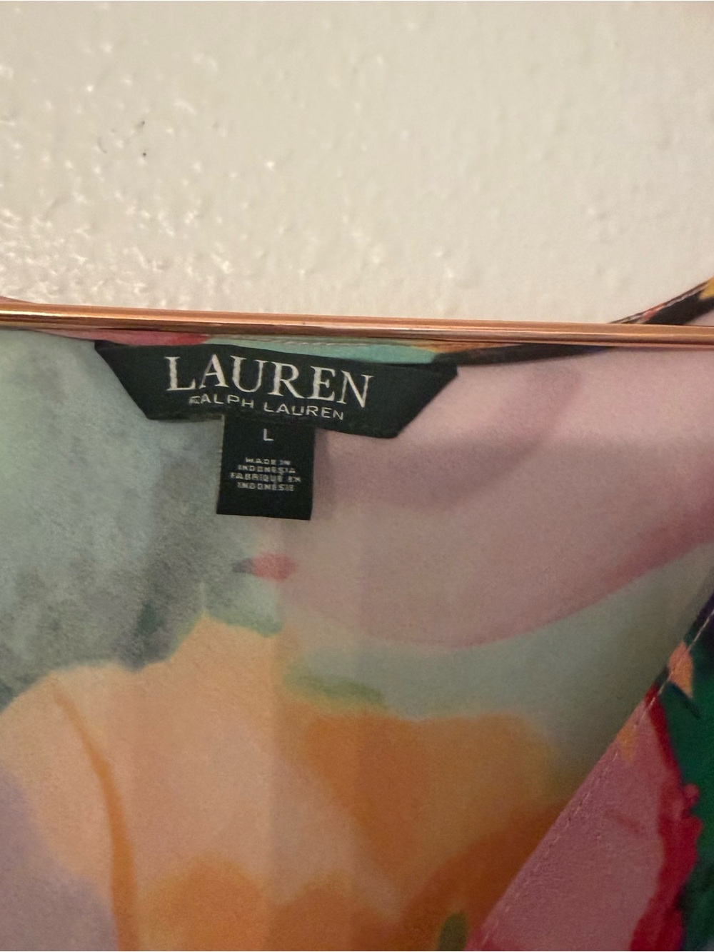 Lauren Ralph Lauren Multicolor Floral V-Neck Cap Sleeve Blouse - Picture 3 of 7